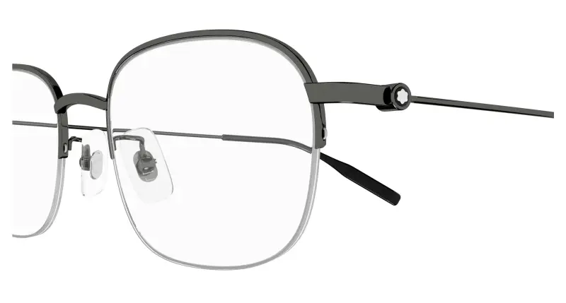 Uomo MB0372OA 003 Montature da vista Titanio Rutenio Trasparente Rotonda miniatura 3