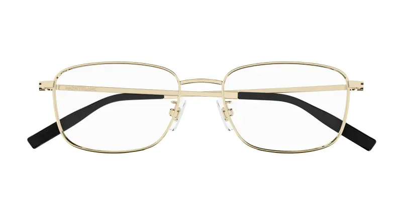 Uomo MB0373OA 002 Montature da vista Titanio Oro Trasparente Squadrata miniatura 2