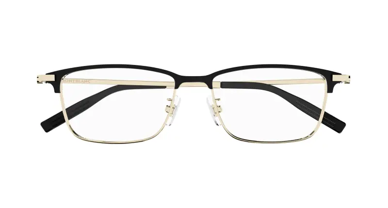 Uomo MB0374OA 002 Montature da vista Titanio Nero Trasparente Squadrata miniatura 2