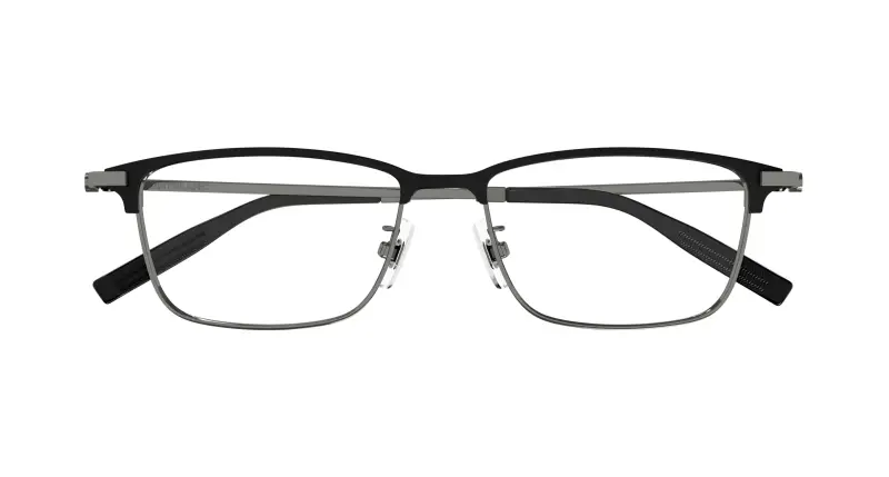 Uomo MB0374OA 003 Montature da vista Titanio Nero Trasparente Squadrata miniatura 2