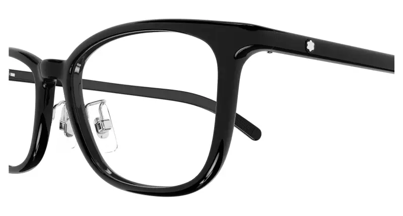 Uomo MB0376OJ 001 Montature da vista Nero Trasparente Squadrata miniatura 3