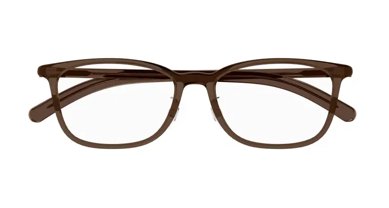 Uomo MB0376OJ 002 Montature da vista Marrone Trasparente Squadrata miniatura 2