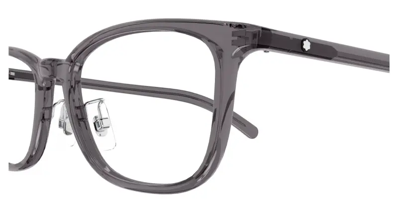 Uomo MB0376OJ 003 Montature da vista Grigio Trasparente Squadrata miniatura 3