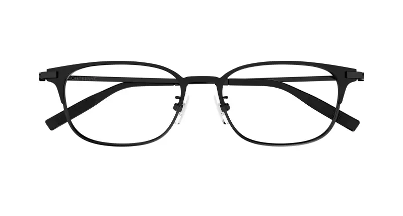 Uomo MB0377OJ 001 Montature da vista Metallo Nero Trasparente Squadrata miniatura 2