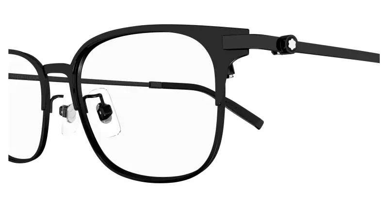 Uomo MB0377OJ 001 Montature da vista Metallo Nero Trasparente Squadrata miniatura 3