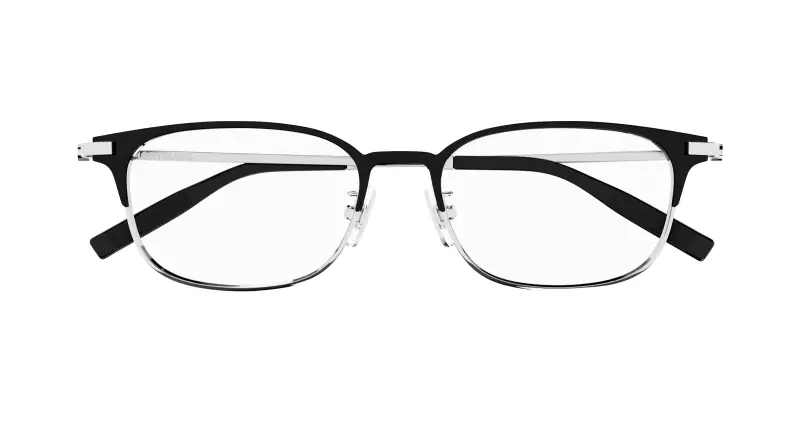 Uomo MB0377OJ 002 Montature da vista Metallo Nero Trasparente Squadrata miniatura 2