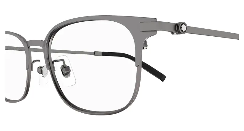 Uomo MB0377OJ 003 Montature da vista Metallo Rutenio Trasparente Squadrata miniatura 3