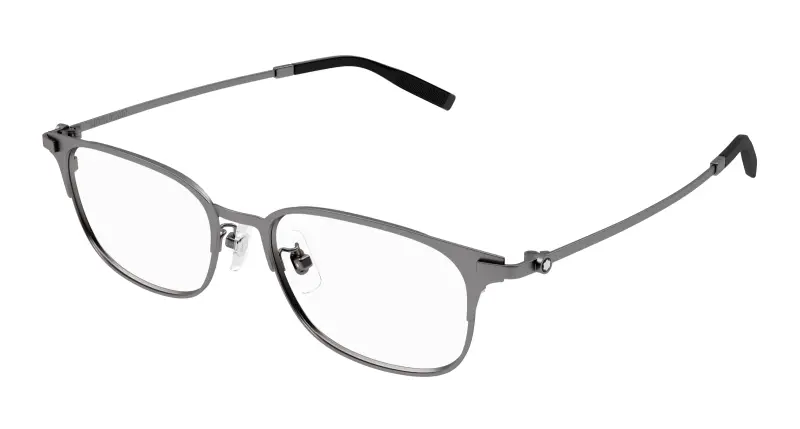 Uomo MB0377OJ 003 Montature da vista Metallo Rutenio Trasparente Squadrata