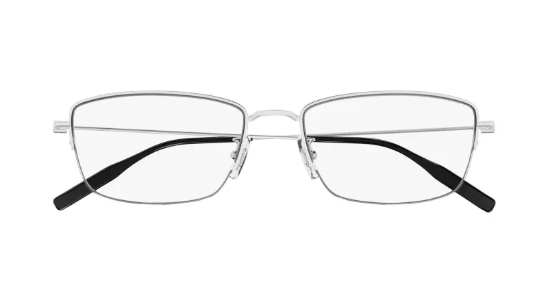 Uomo MB0378OJ 002 Montature da vista Metallo Argento Trasparente Squadrata miniatura 2