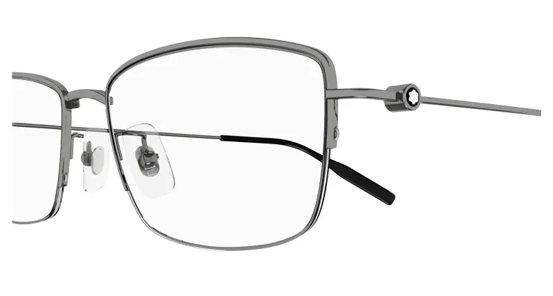 Uomo MB0378OJ 003 Montature da vista Metallo Rutenio Trasparente Squadrata miniatura 3