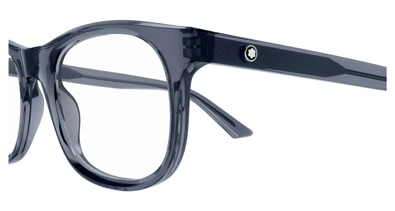 Uomo MB0385O 005 Montature da vista Acetato Grigio Trasparente Squadrata miniatura 3