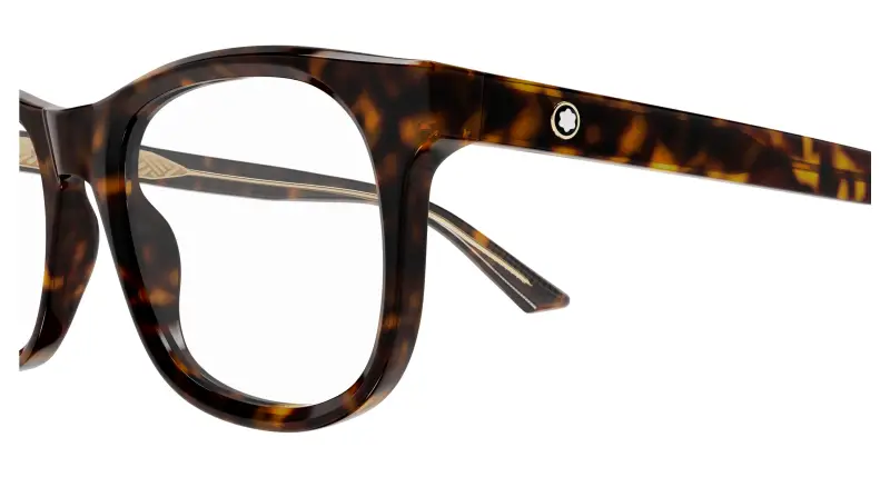 Uomo MB0385O 007 Montature da vista Acetato Havana Trasparente Squadrata miniatura 3