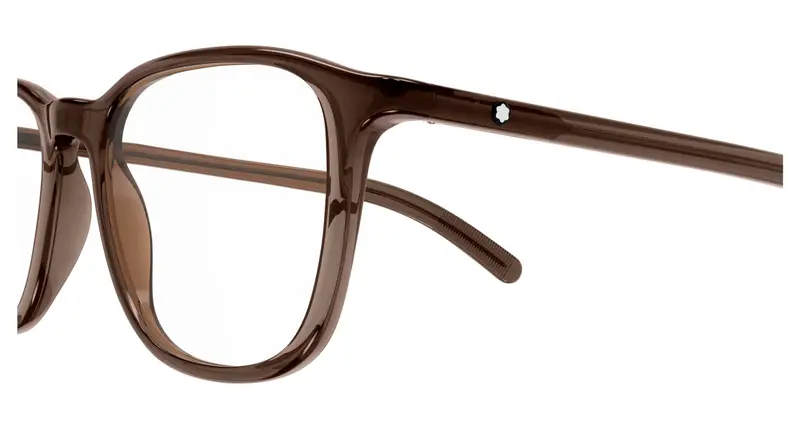 Montblanc Uomo MB0386O 003 Montature da vista Marrone Trasparente Squadrata miniatura 2