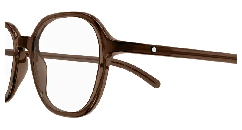 Uomo MB0387O 003 Montature da vista Marrone Trasparente Rotonda miniatura 3