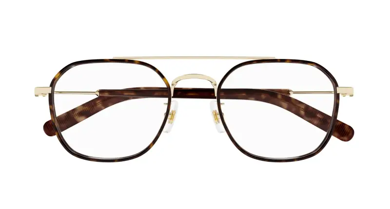 Uomo MB0391OA 003 Montature da vista Metallo Oro Trasparente Geometrica miniatura 2