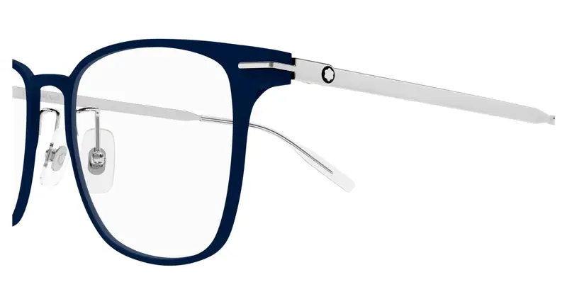 Montblanc Uomo MB0397ON 004 Montature da vista Metallo Blu Trasparente Squadrata miniatura 2