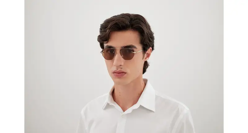 Mont blanc Occhiali da sole Uomo Marrone 886933 miniatura 3