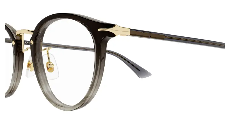 Uomo MB0406O 003 Montature da vista Acetato Grigio Trasparente Rotonda miniatura 3