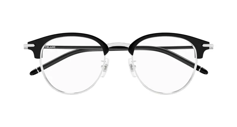 Uomo MB0408O 001 Montature da vista Metallo Argento Trasparente Squadrata miniatura 2