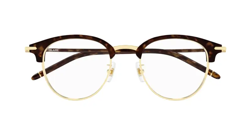 Uomo MB0408O 003 Montature da vista Metallo Oro Trasparente Squadrata miniatura 2