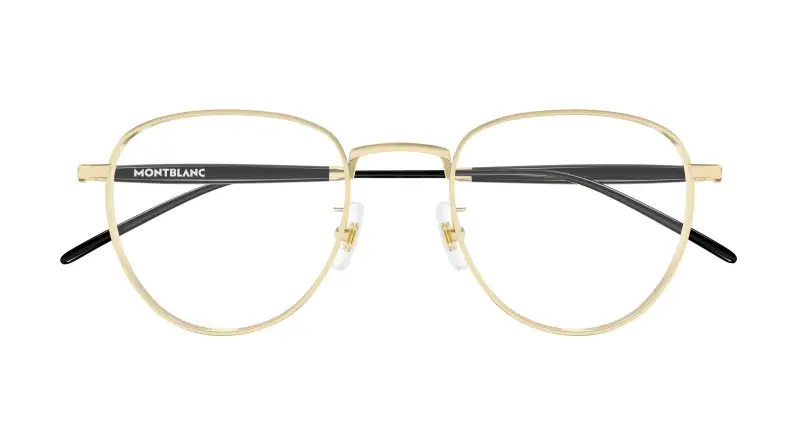 Uomo MB0410O 001 Montature da vista Metallo Oro Trasparente Farfalla miniatura 2