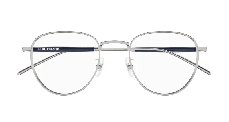 Uomo MB0410O 004 Montature da vista Metallo Rutenio Trasparente Farfalla miniatura 2