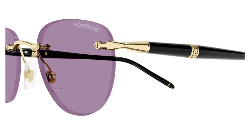 Mont blanc Occhiali da sole Uomo Oro 886896 miniatura 2