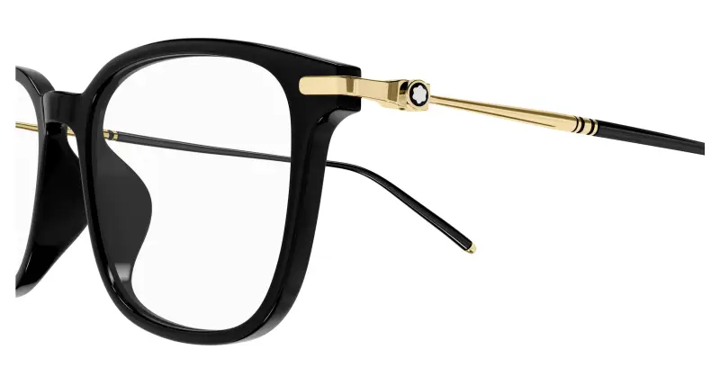 Uomo MB0413OA 002 Montature da vista Acetato Nero Trasparente Cat Eye miniatura 3