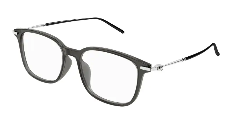 Uomo MB0413OA 004 Montature da vista Acetato Grigio Trasparente Cat Eye