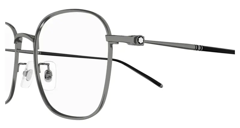 Uomo MB0415OA 001 Montature da vista Titanio Rutenio Trasparente Squadrata miniatura 3