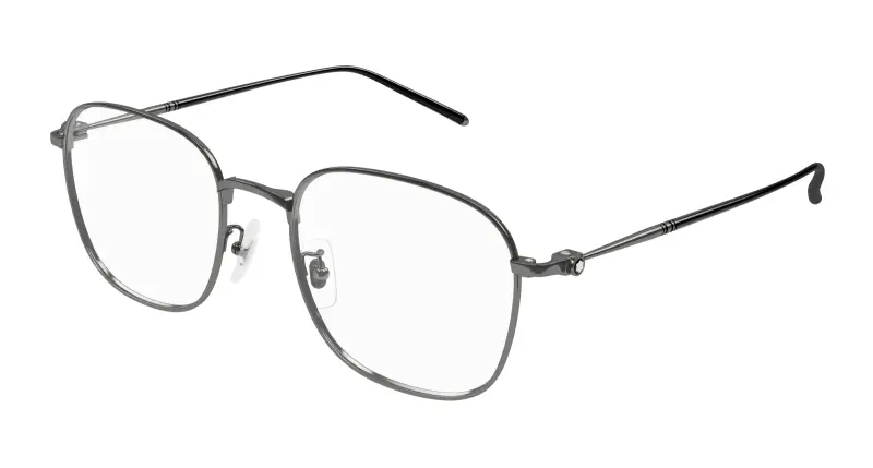 Uomo MB0415OA 001 Montature da vista Titanio Rutenio Trasparente Squadrata