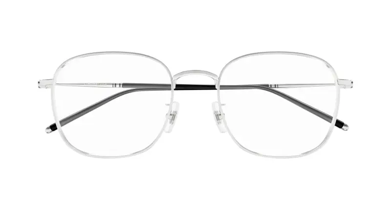 Uomo MB0415OA 003 Montature da vista Titanio Argento Trasparente Squadrata miniatura 2