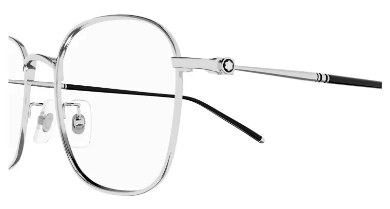 Uomo MB0415OA 003 Montature da vista Titanio Argento Trasparente Squadrata miniatura 3