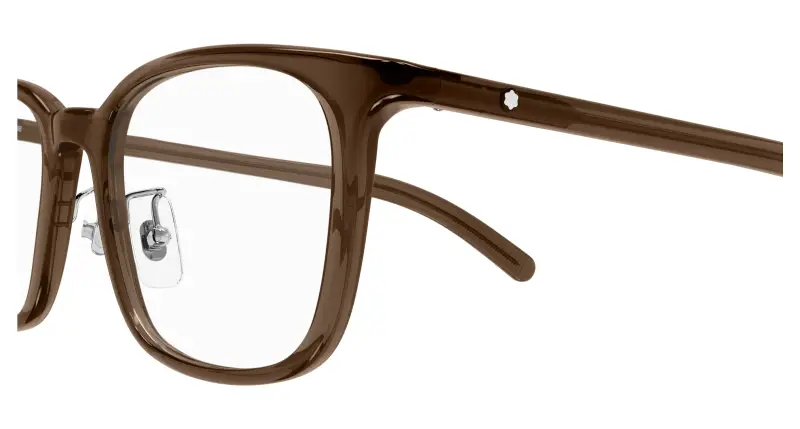 Uomo MB0418OJ 003 Montature da vista Marrone Trasparente Squadrata miniatura 3