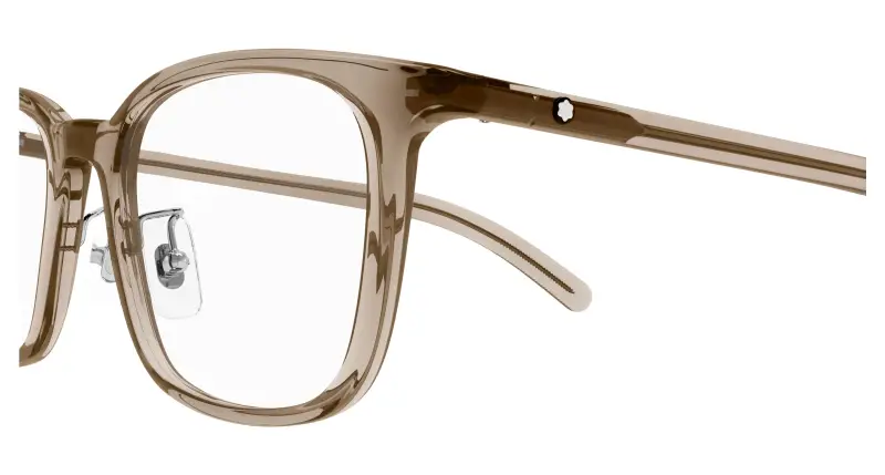 Uomo MB0418OJ 004 Montature da vista Marrone Trasparente Squadrata miniatura 3