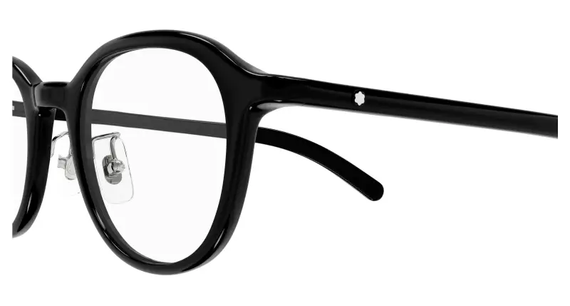 Uomo MB0419OJ 001 Montature da vista Nero Trasparente Rotonda miniatura 3