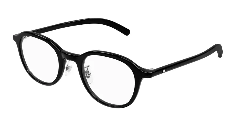 Uomo MB0419OJ 001 Montature da vista Nero Trasparente Rotonda