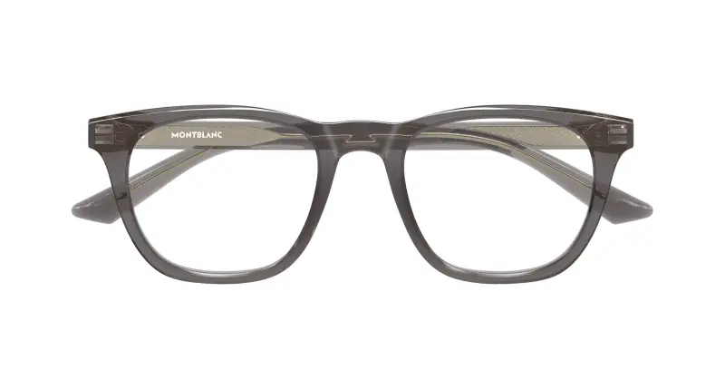 Uomo MB0422O 004 Montature da vista Acetato Grigio Trasparente Squadrata miniatura 2