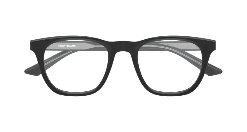 Uomo MB0422O 007 Montature da vista Acetato Nero Trasparente Squadrata miniatura 2