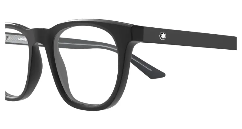 Uomo MB0422O 007 Montature da vista Acetato Nero Trasparente Squadrata miniatura 3