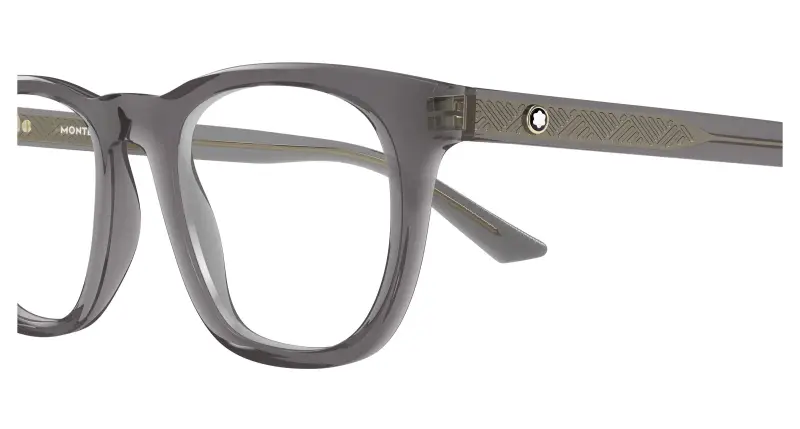 Uomo MB0422O 009 Montature da vista Acetato Grigio Trasparente Squadrata miniatura 3