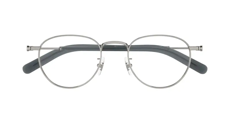 Uomo MB0423O 002 Montature da vista Metallo Rutenio Trasparente Rotonda miniatura 2