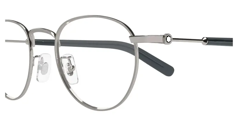 Uomo MB0423O 002 Montature da vista Metallo Rutenio Trasparente Rotonda miniatura 3