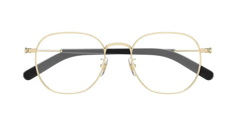 Uomo MB0425OA 001 Montature da vista Metallo Oro Trasparente Squadrata miniatura 2