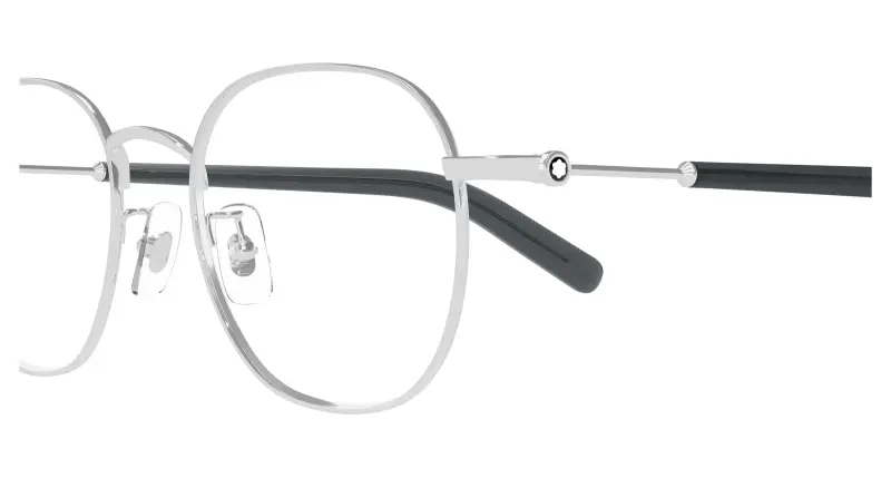 Uomo MB0425OA 002 Montature da vista Metallo Rutenio Trasparente Squadrata miniatura 3