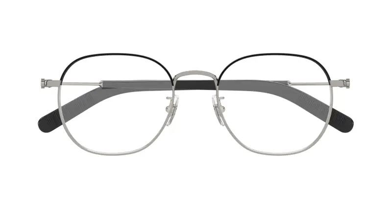 Uomo MB0425OA 004 Montature da vista Metallo Rutenio Trasparente Squadrata miniatura 2