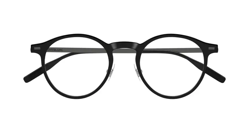 Uomo MB0426O 001 Montature da vista Iniettato Nero Trasparente Rotonda miniatura 2