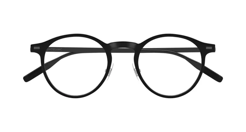 Uomo MB0426O 002 Montature da vista Iniettato Nero Trasparente Rotonda miniatura 2