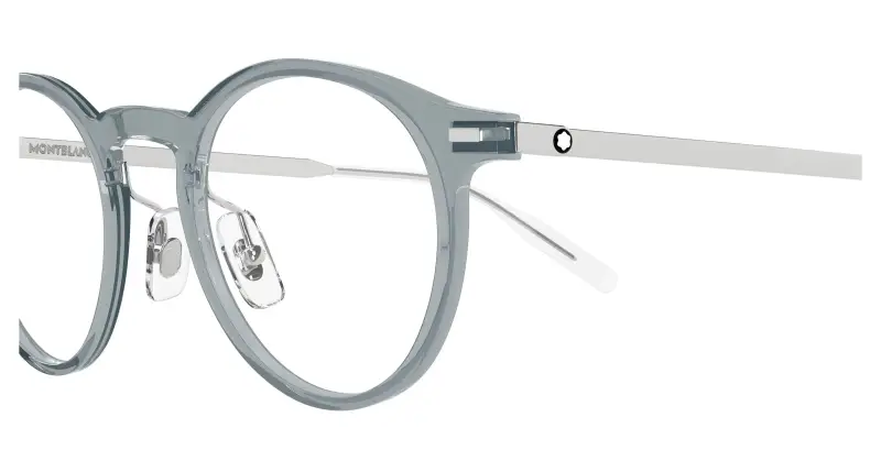 Uomo MB0426O 003 Montature da vista Iniettato Grigio Trasparente Rotonda miniatura 3