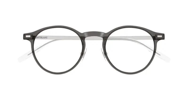 Uomo MB0426O 004 Montature da vista Iniettato Grigio Trasparente Rotonda miniatura 2